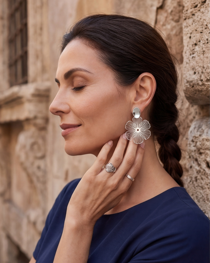 Fiore Non-Pierced Clip-On Earrings