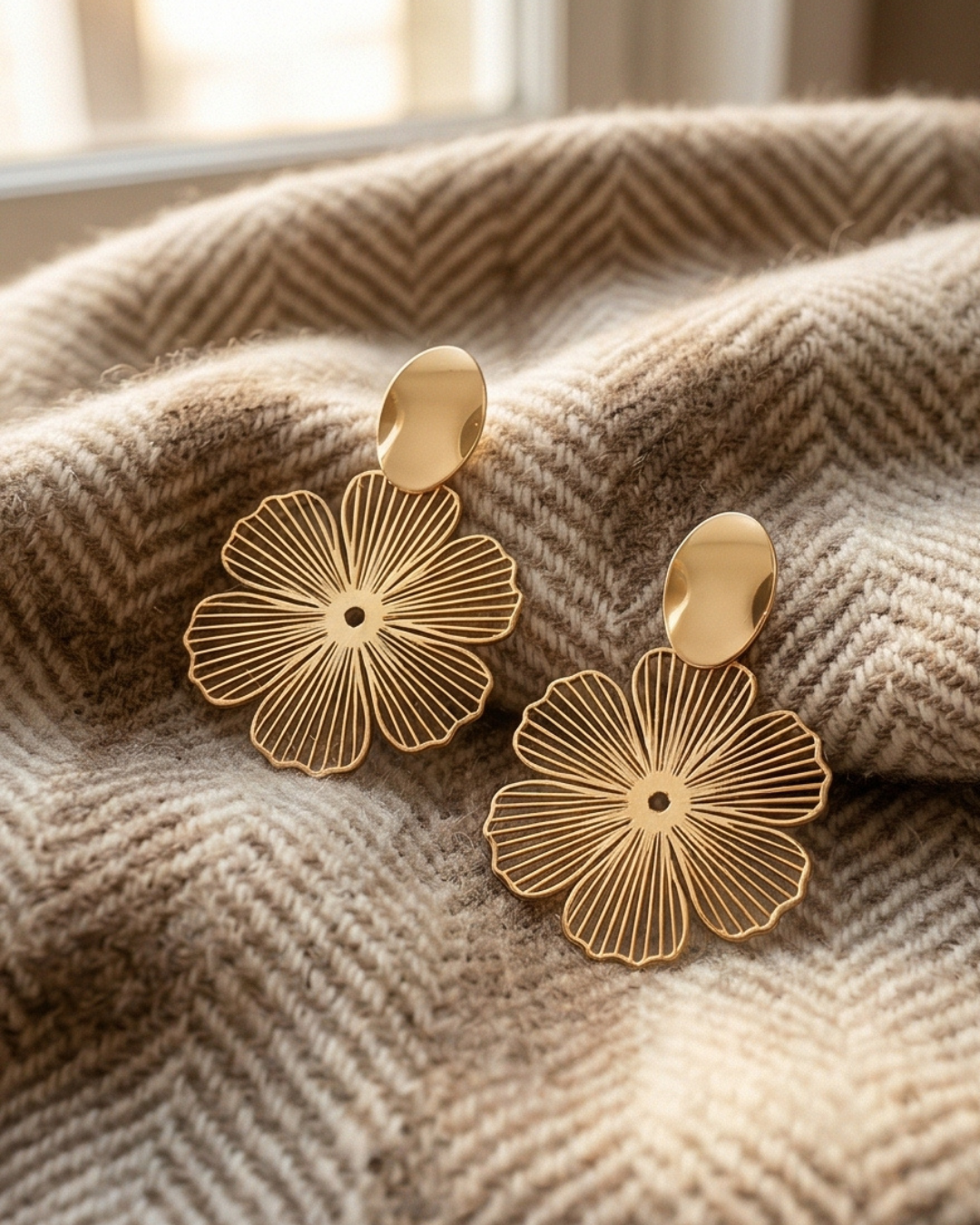 Fiore Non-Pierced Clip-On Earrings