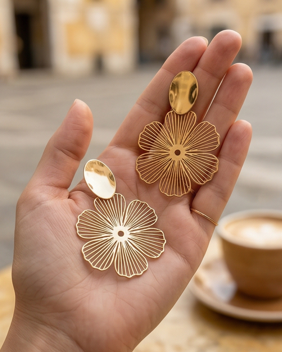 Fiore Non-Pierced Clip-On Earrings
