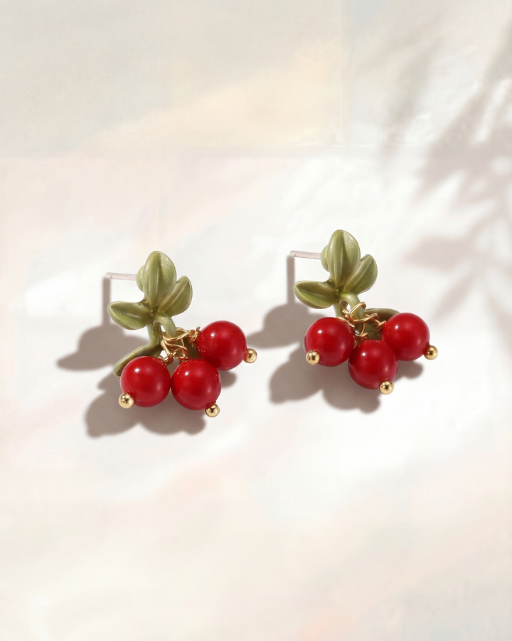 Cherry-Inspired Earrings