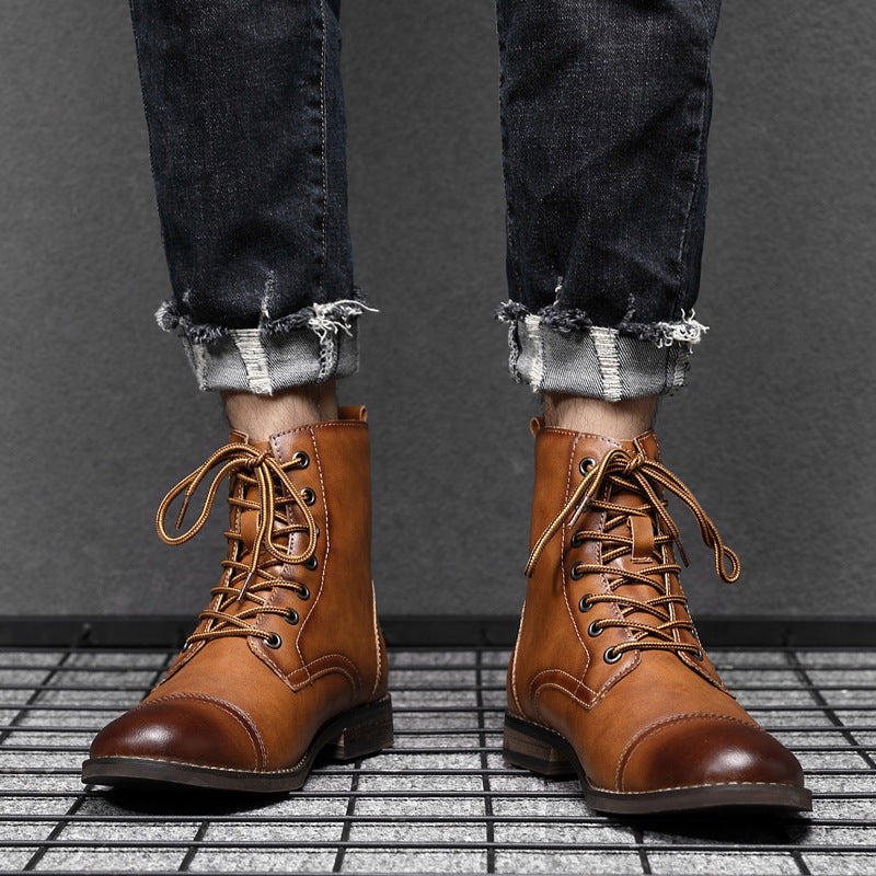 Piet | Faux Leather Ankle Boots