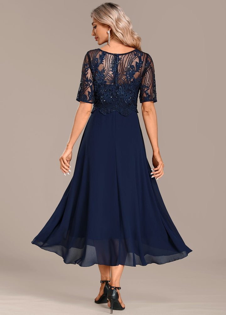 Sophie - Short Sleeve Round Neck Dress
