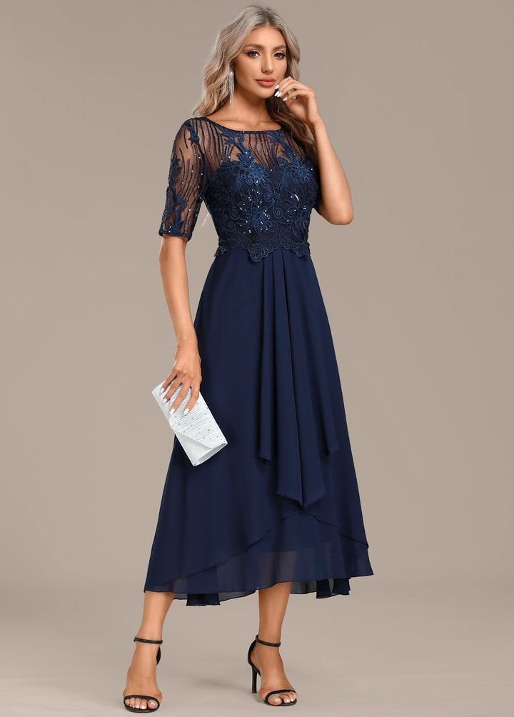Sophie - Short Sleeve Round Neck Dress