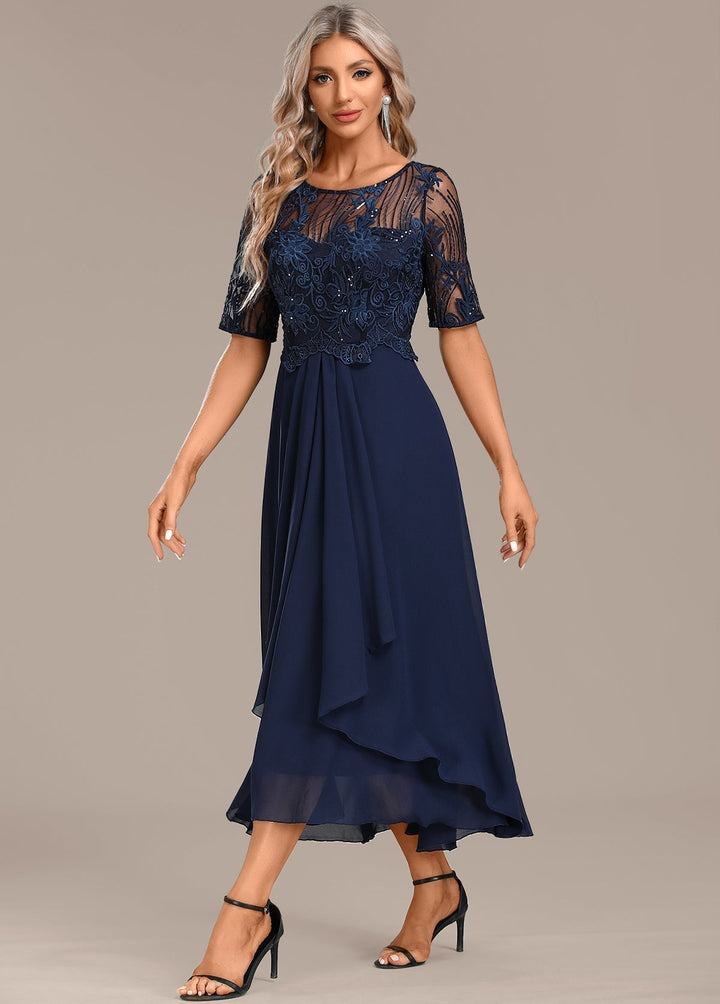 Sophie - Short Sleeve Round Neck Dress