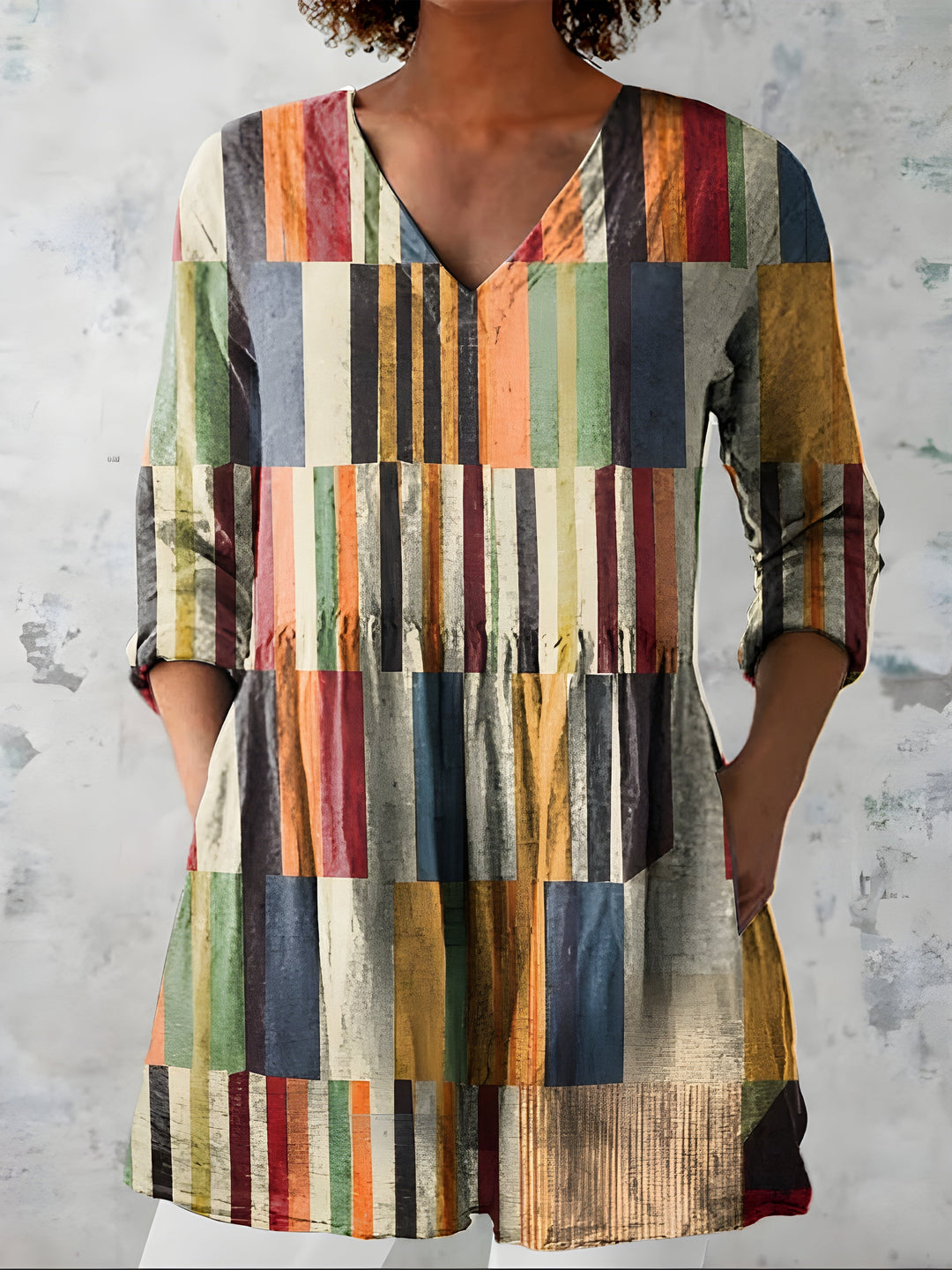 Thandi™ | Mosaic Stripe Tunic