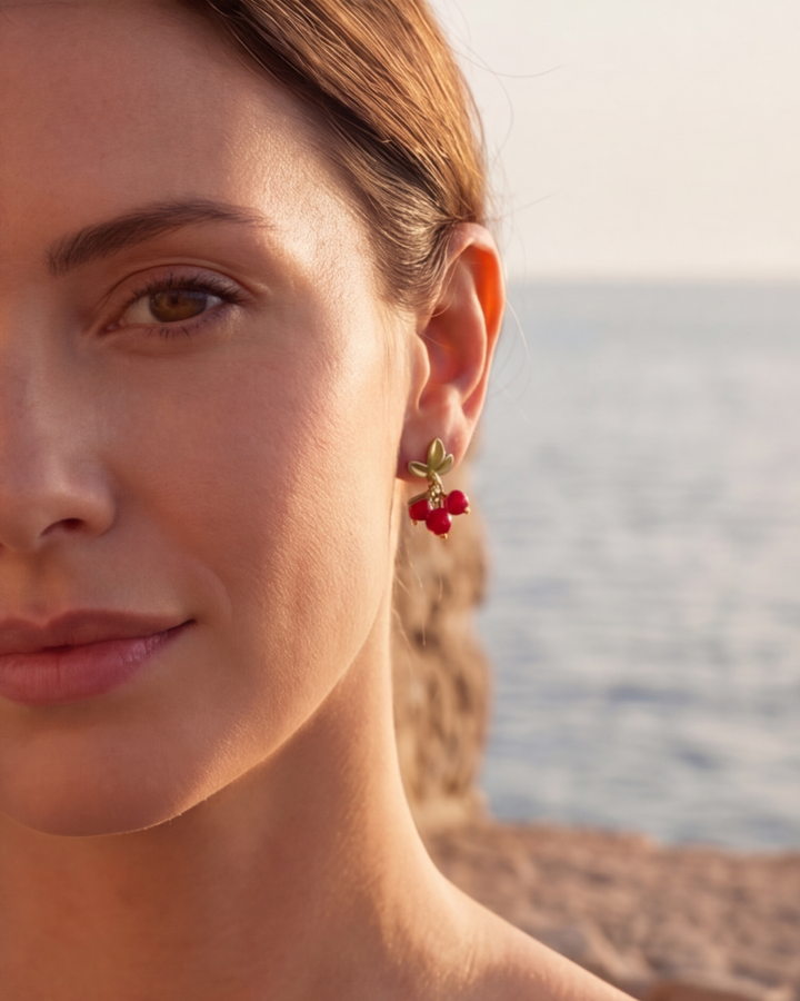 Cherry-Inspired Earrings