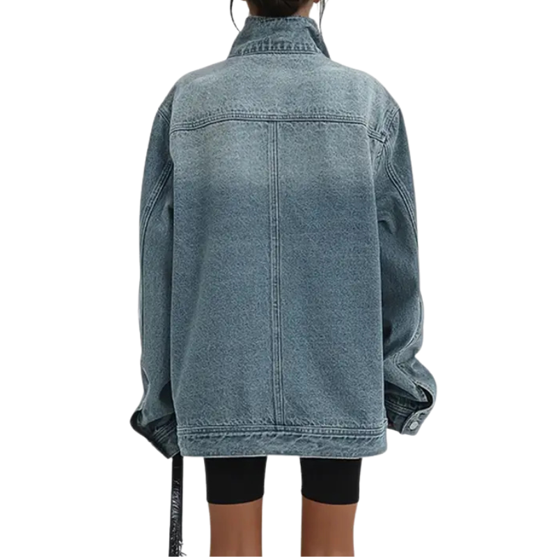 Cleo – Street Style Asymmetric Button Jacket