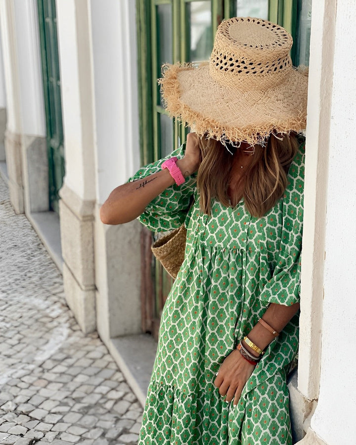 Colette - Print Boho Midi Dress