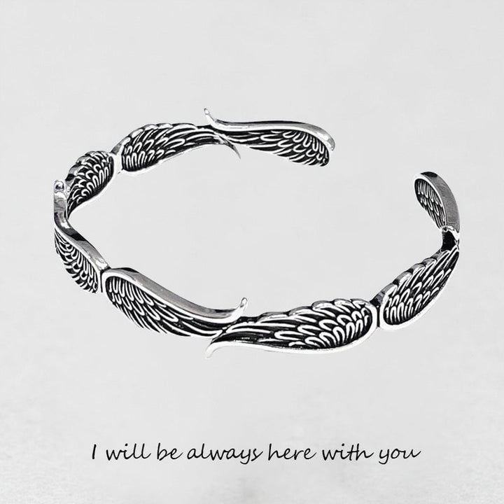 Celestium™ Vintage Bracelet with Angel Wings in Silver