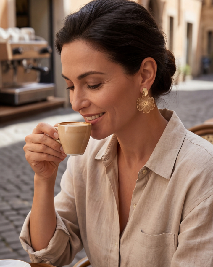 Fiore Non-Pierced Clip-On Earrings