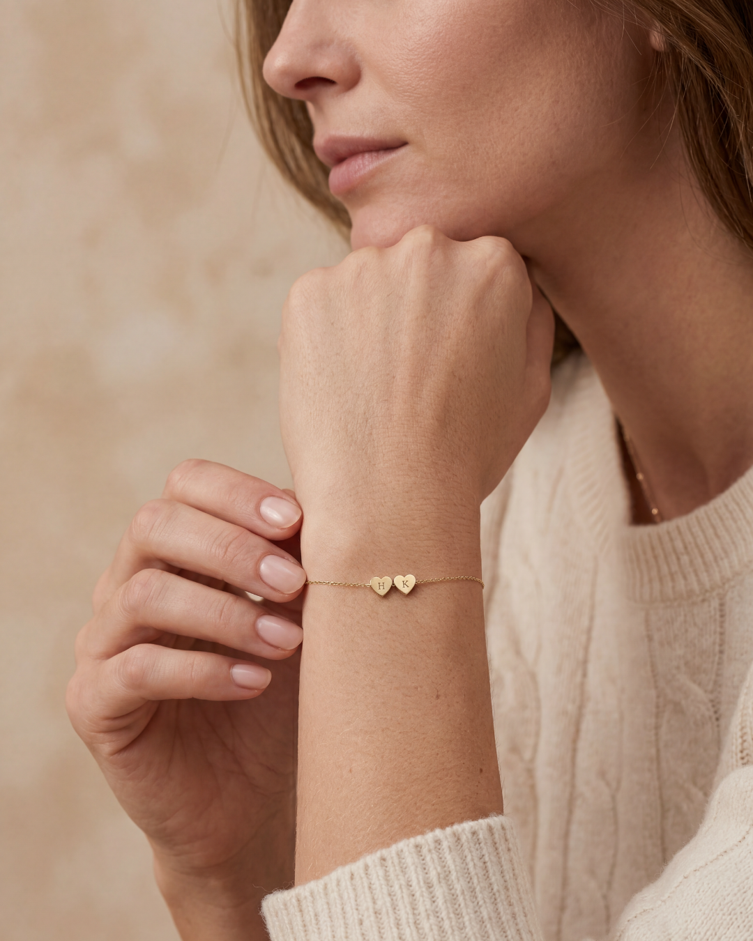 Customizable Suraya Bracelet with Your Chosen Initials