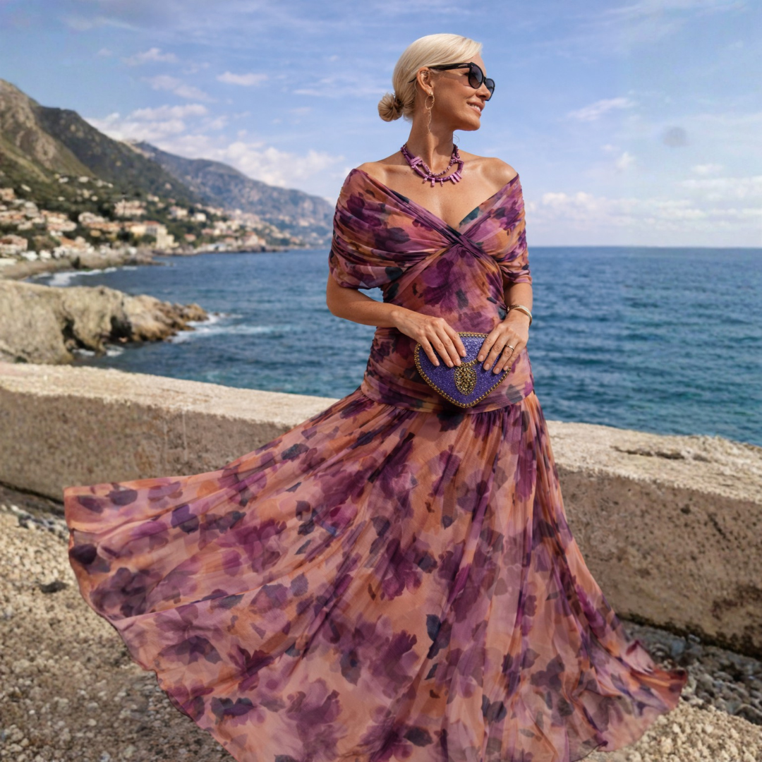 Vanessa™ | Emerald Drape Maxi Dress