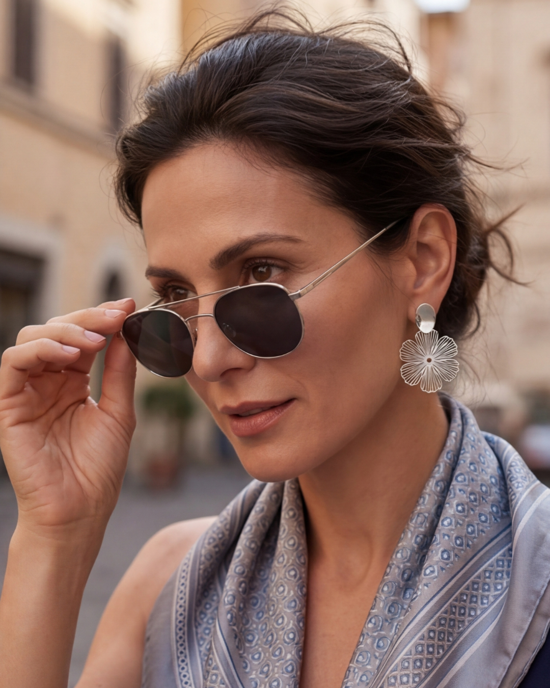 Fiore Non-Pierced Clip-On Earrings