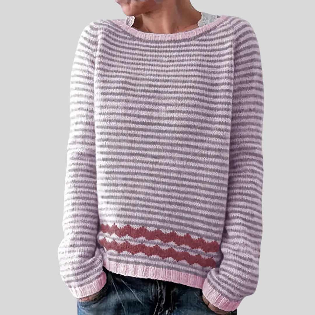 Jai | Striped Casual Knit Sweater