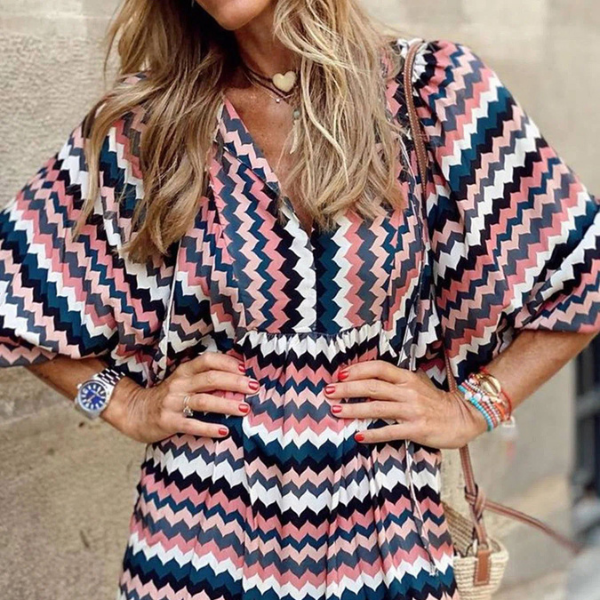 Colette - Print Boho Midi Dress