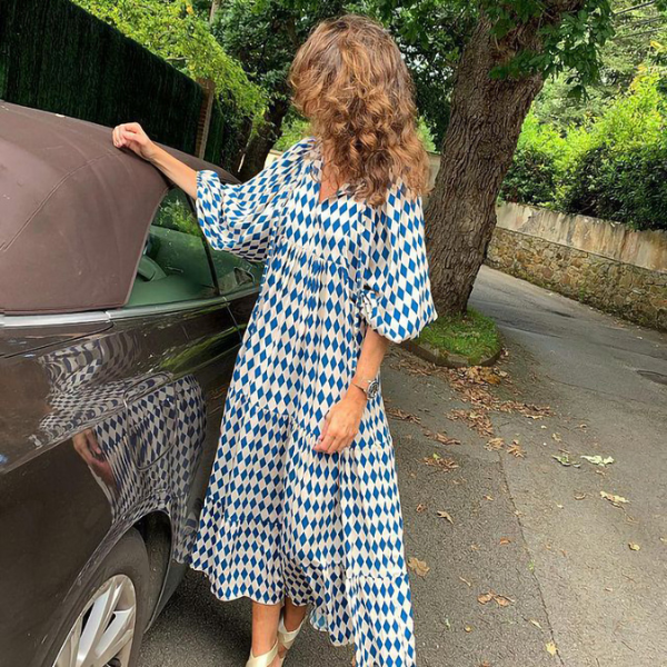 Colette - Print Boho Midi Dress