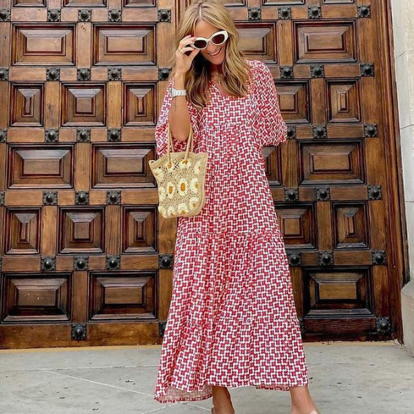 Colette - Print Boho Midi Dress