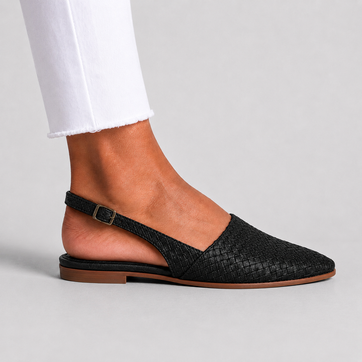 Elara™ | Handwoven Slingback Flats