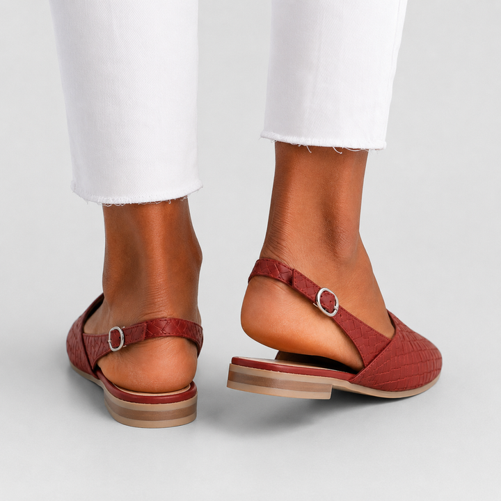 Elara™ | Handwoven Slingback Flats