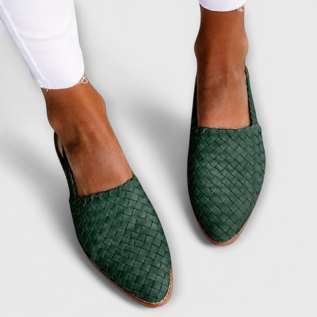 Elara™ | Handwoven Slingback Flats