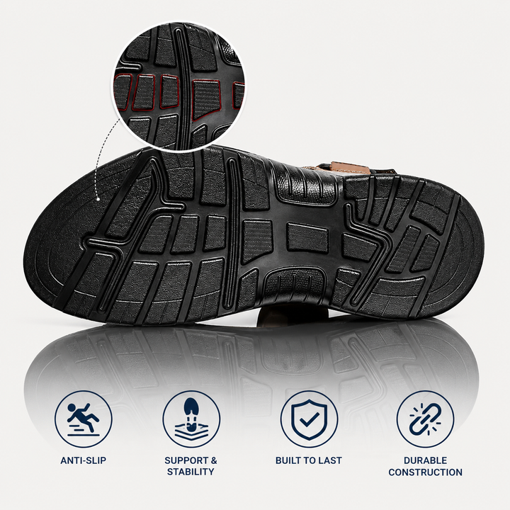 Kabelo™ | AirCushion Leather Sandals