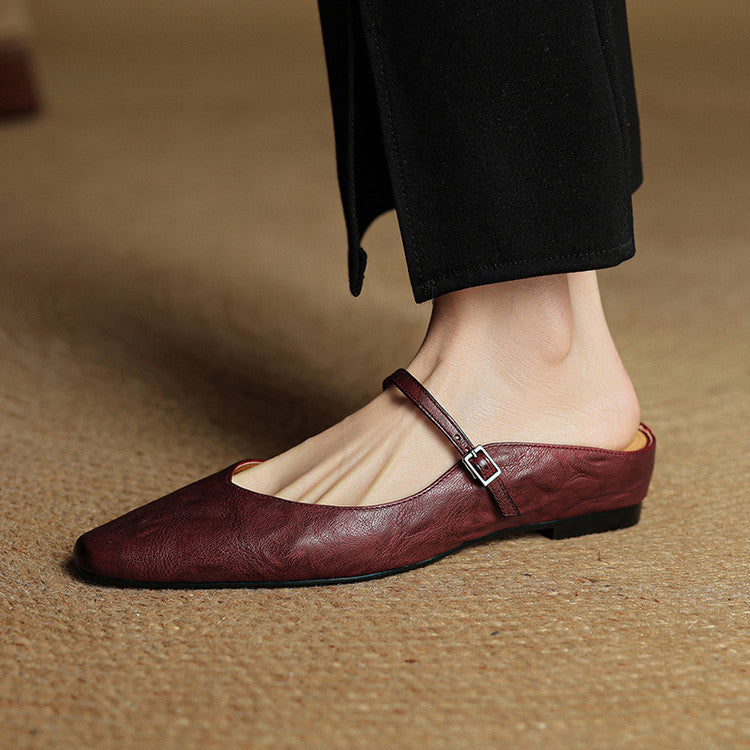 Eclipse Genuine Leather Mules