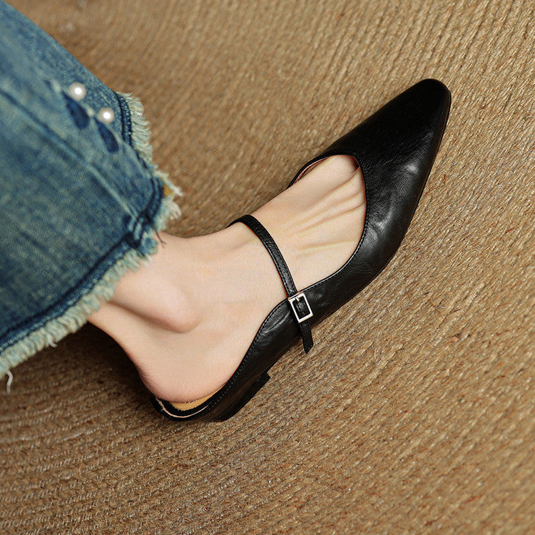 Eclipse Genuine Leather Mules