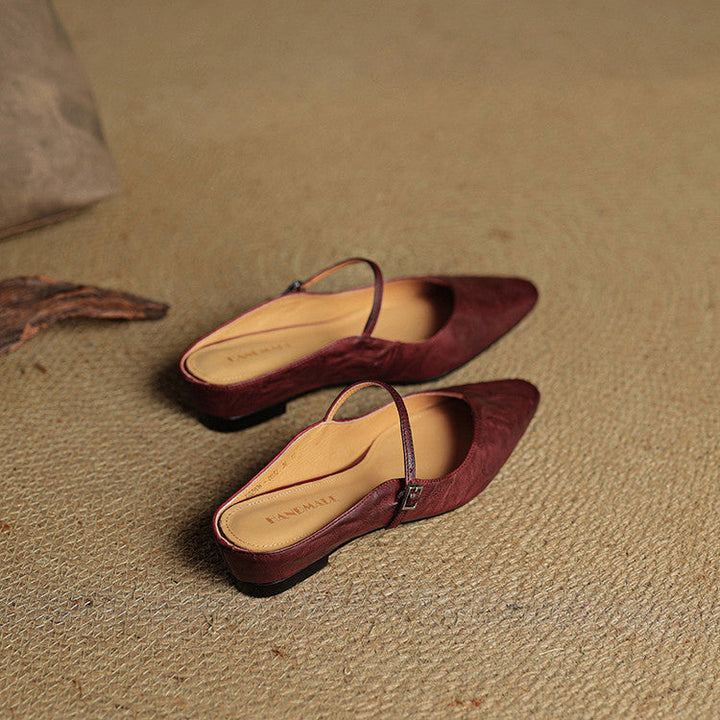 Eclipse Genuine Leather Mules