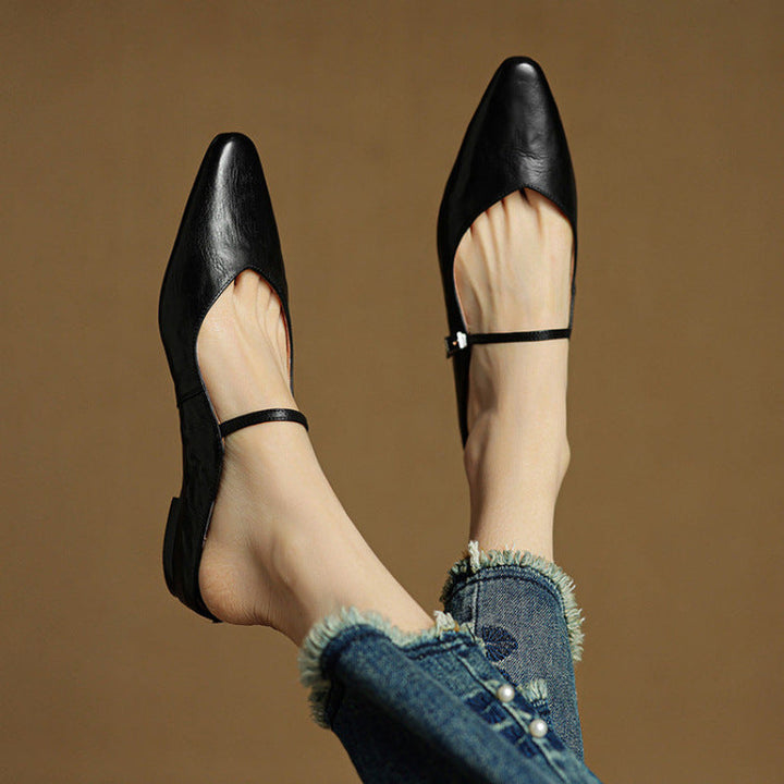 Eclipse Genuine Leather Mules