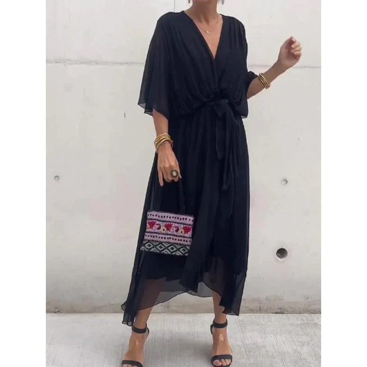 Aurora - Chiffon Wrap Maxi Dress