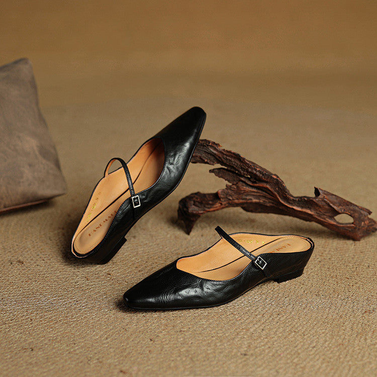 Eclipse Genuine Leather Mules