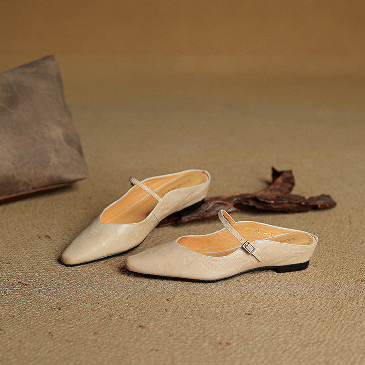 Eclipse Genuine Leather Mules