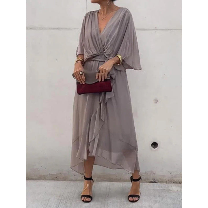 Aurora - Chiffon Wrap Maxi Dress