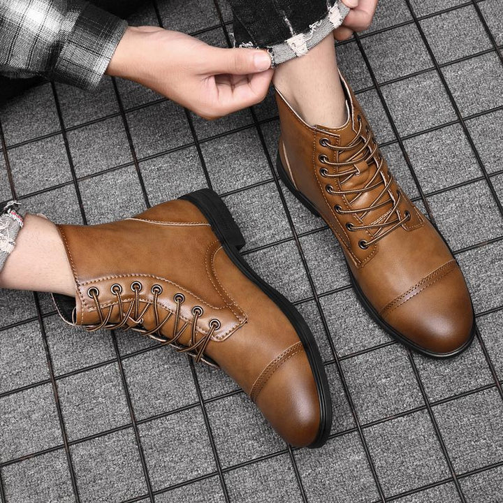 Piet | Faux Leather Ankle Boots