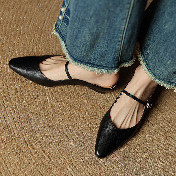 Eclipse Genuine Leather Mules