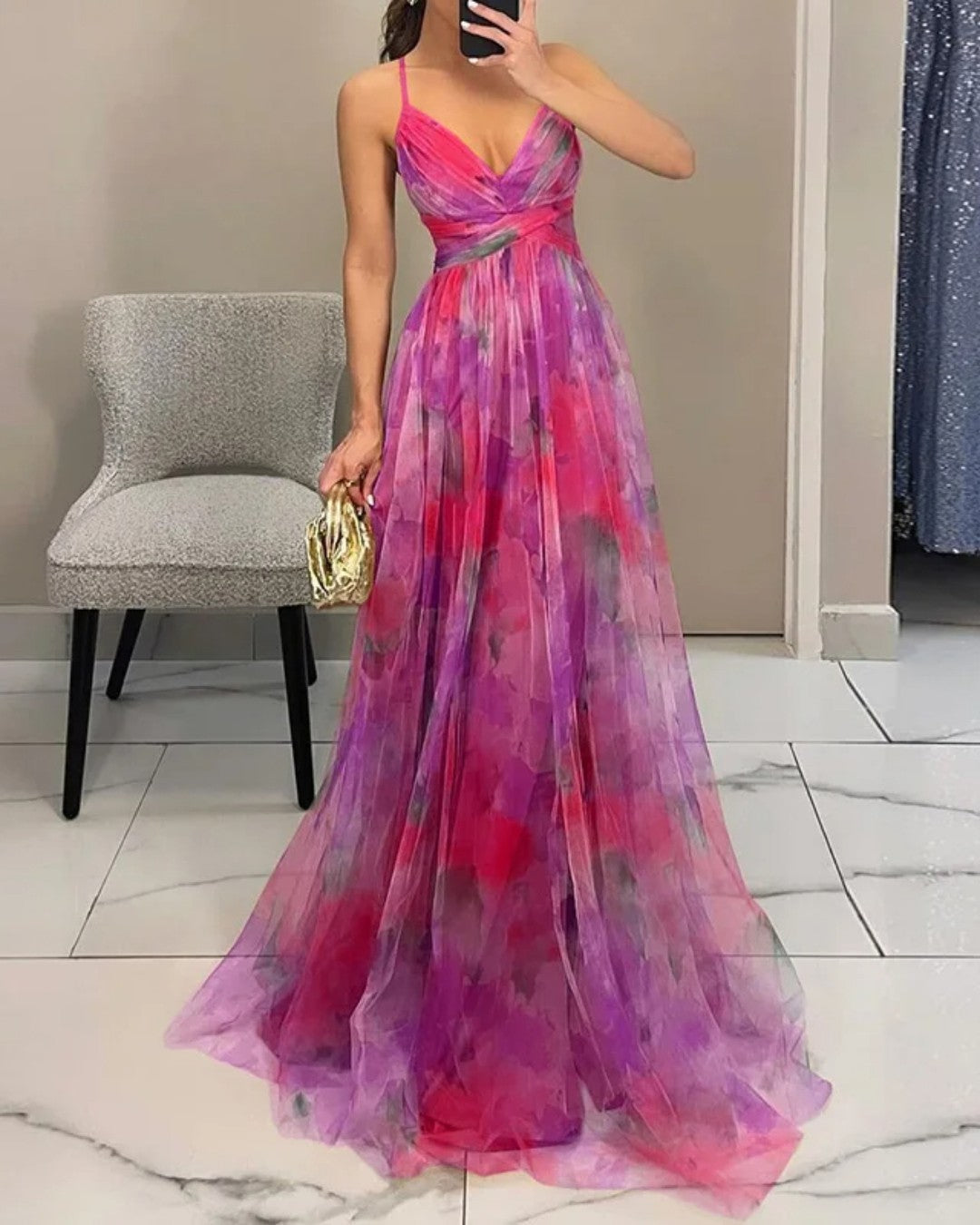 Elara - Floral Maxi Dress