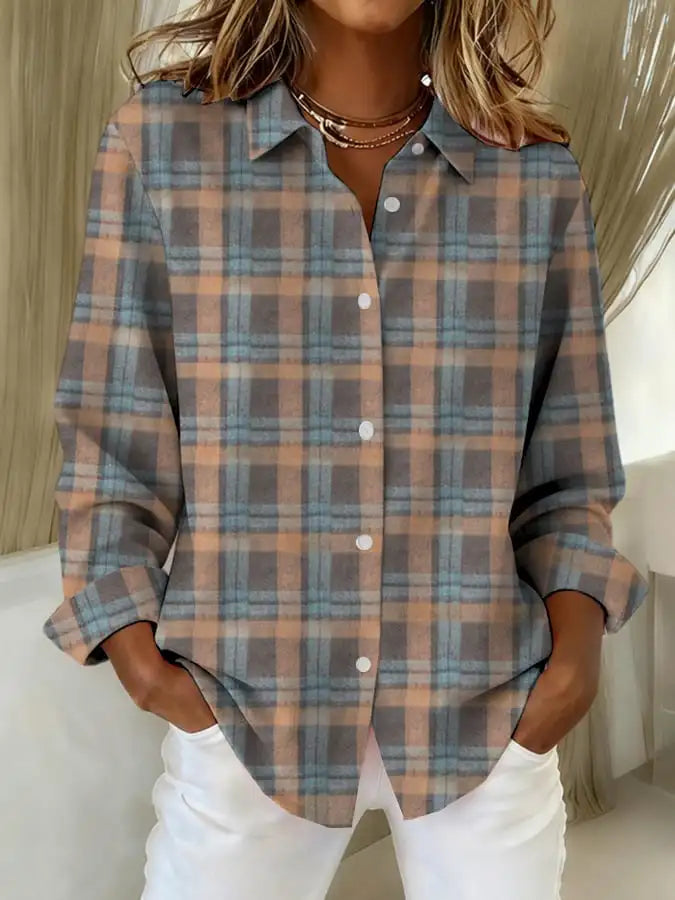 Margaux | Soft Knit Checkered Cardigan