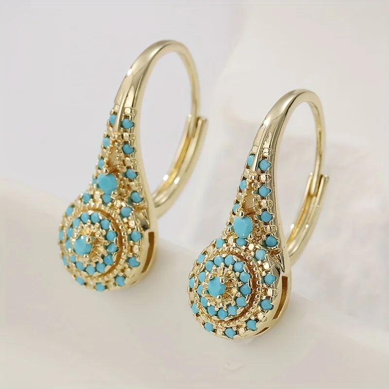 Chelsea™ | Turquoise Mosaic Drop Earrings