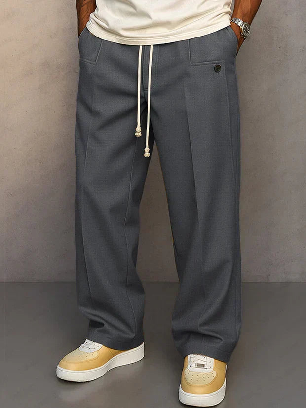 Didier - Smart trousers with adjustable drawstring