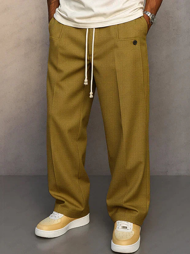 Didier - Smart trousers with adjustable drawstring