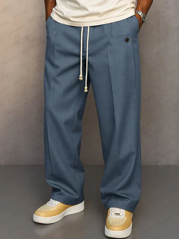 Didier - Smart trousers with adjustable drawstring