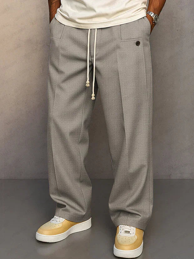 Didier - Smart trousers with adjustable drawstring