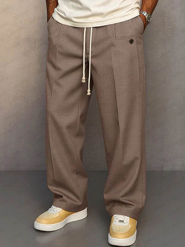 Didier - Smart trousers with adjustable drawstring