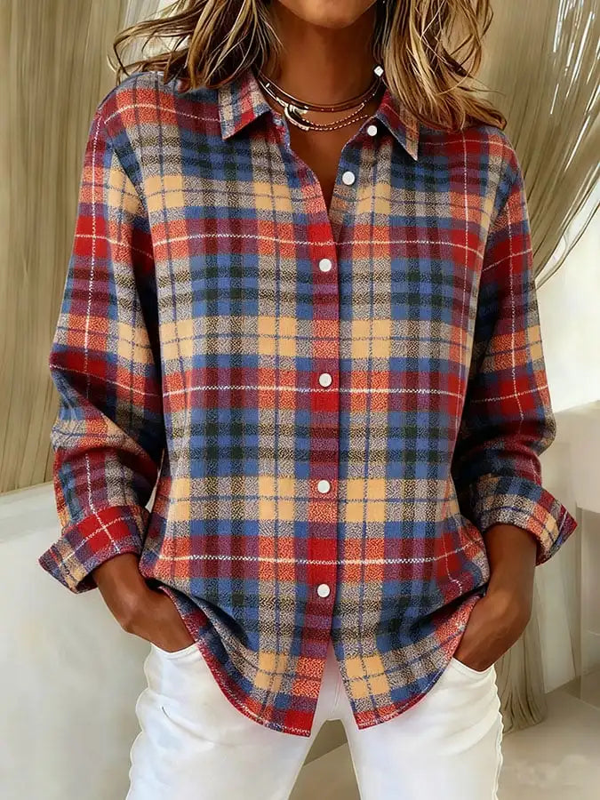 Margaux | Soft Knit Checkered Cardigan