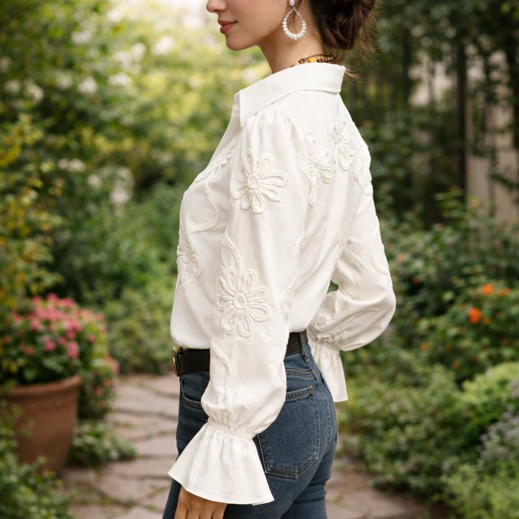 Sivana™ Casual Blouse with Floral Print and Fresh Style