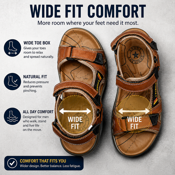 Kabelo™ | AirCushion Leather Sandals