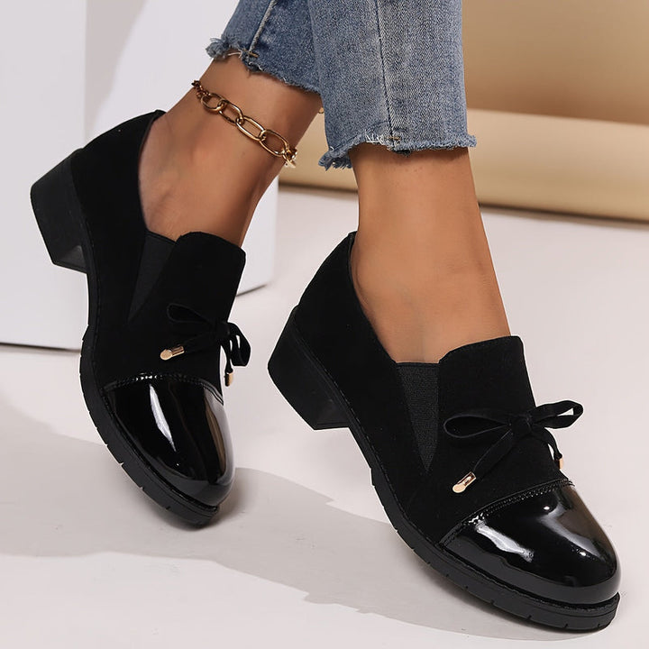 Virna - Elegant Non-Slip Loafers With Bow