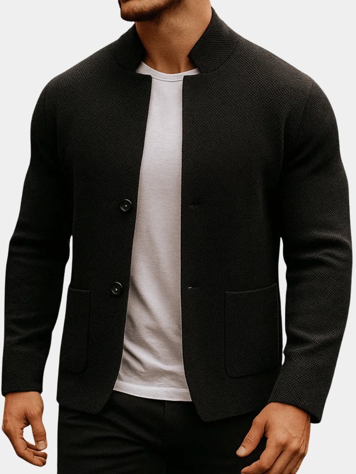 Porter - Stand-Collar Knit Cardigan