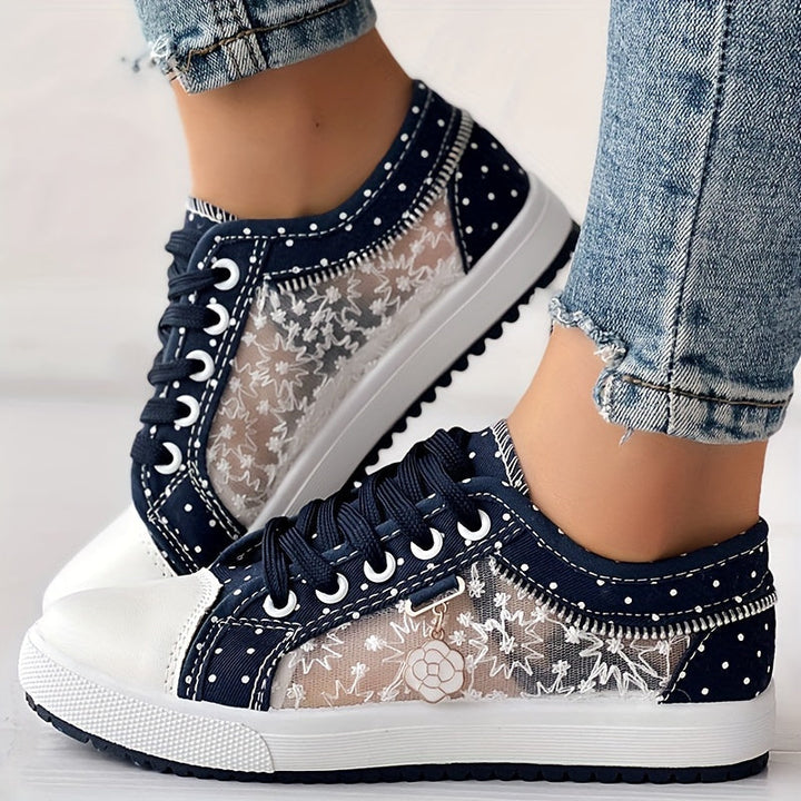 Victoria | Breathable Floral Sneakers with Lightweight Design and Maximum Comfort