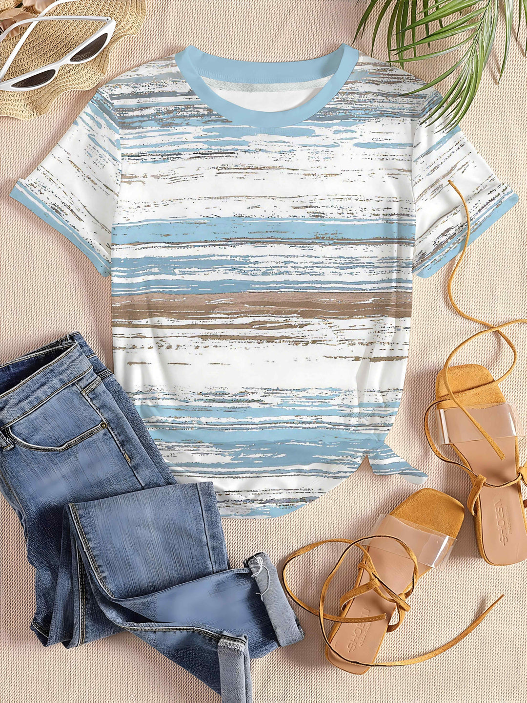 Nolwazi™ | Brushstroke Stripe Tee